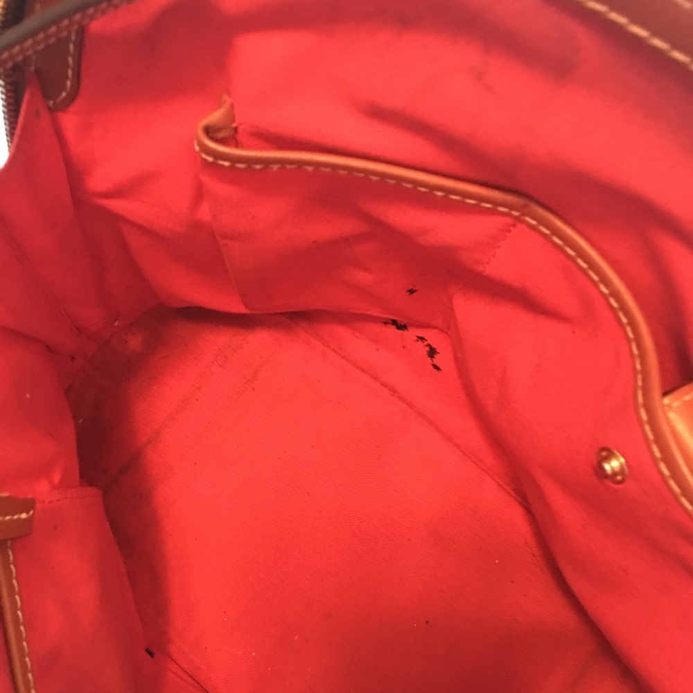 Used Dooney & Bourke Zip Zip Satchel-burgundy